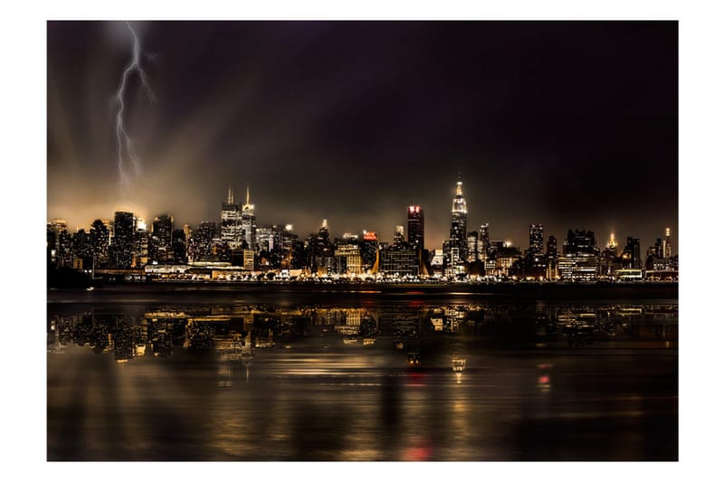Fototapet Storm In New York City 400x280 - Artgeist sp. z o. o. - Innredning - Veggdekorasjon - Tapeter - Fototapeter