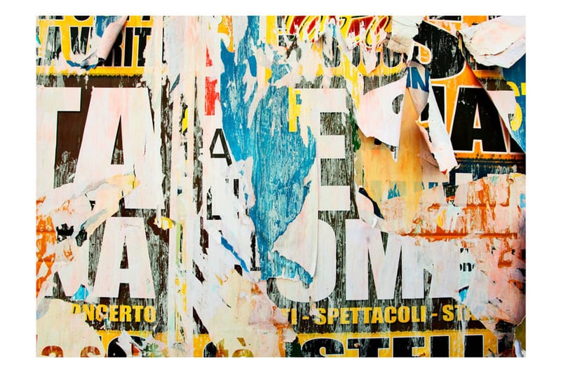 Fototapet Street Poster 200x140 - Artgeist sp. z o. o. - Innredning - Veggdekorasjon - Tapeter - Fototapeter