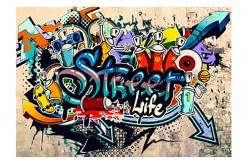 Fototapet Streetlife 250x175 - Artgeist sp. z o. o. - Innredning - Veggdekorasjon - Tapeter - Fototapeter