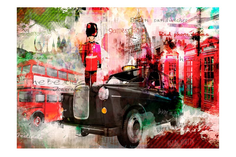 Fototapet Streets Of London 100x70 - Artgeist sp. z o. o. - Fototapeter