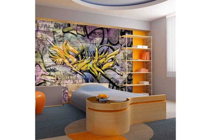 Fototapet Stunning Graffiti 300x210 - Artgeist sp. z o. o. - Innredning - Veggdekorasjon - Tapeter - Fototapeter