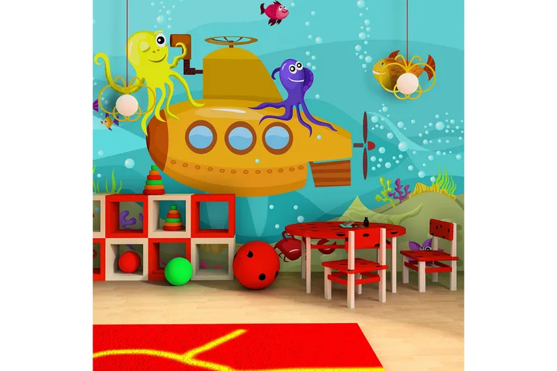 Fototapet Submarine 200x154 - Artgeist sp. z o. o. - Innredning - Veggdekorasjon - Tapeter - Fototapeter