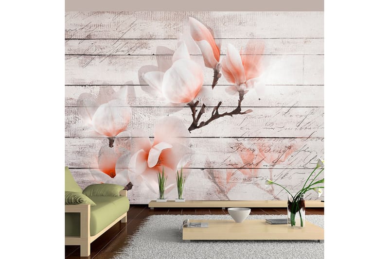 Fototapet Subtlety Of The Magnolia 200x140 - Artgeist sp. z o. o. - Innredning - Veggdekorasjon - Tapeter - Fototapeter