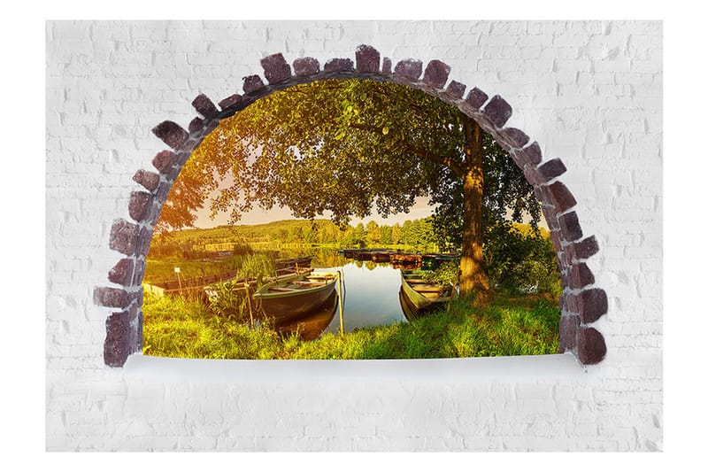 Fototapet Summer Lake 200x140 - Artgeist sp. z o. o. - Innredning - Veggdekorasjon - Tapeter - Fototapeter