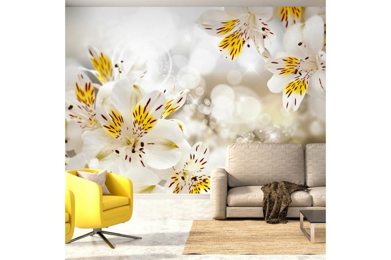 Fototapet Sunny Alstroemeria 350x245 - Artgeist sp. z o. o. - Innredning - Veggdekorasjon - Tapeter - Fototapeter