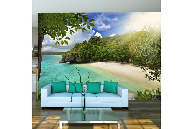 Fototapet Sunny Beach 300x210 - Artgeist sp. z o. o. - Innredning - Veggdekorasjon - Tapeter - Fototapeter
