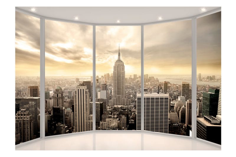 Fototapet Sunny Morning In New York City 400x280 - Artgeist sp. z o. o. - Innredning - Veggdekorasjon - Tapeter - Fototapeter