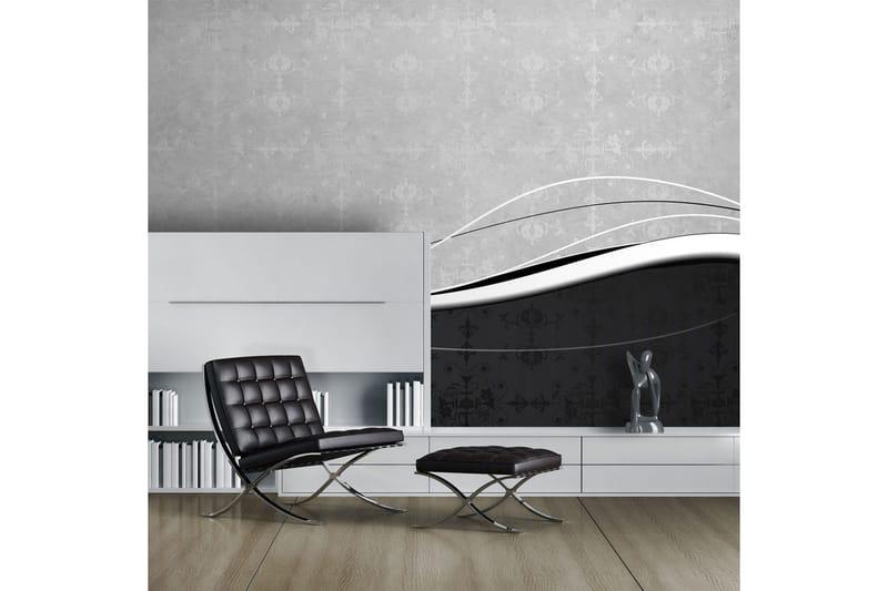 Fototapet Svarthvite Bølger Vintage 450x270, Artgeist sp. z o. o.