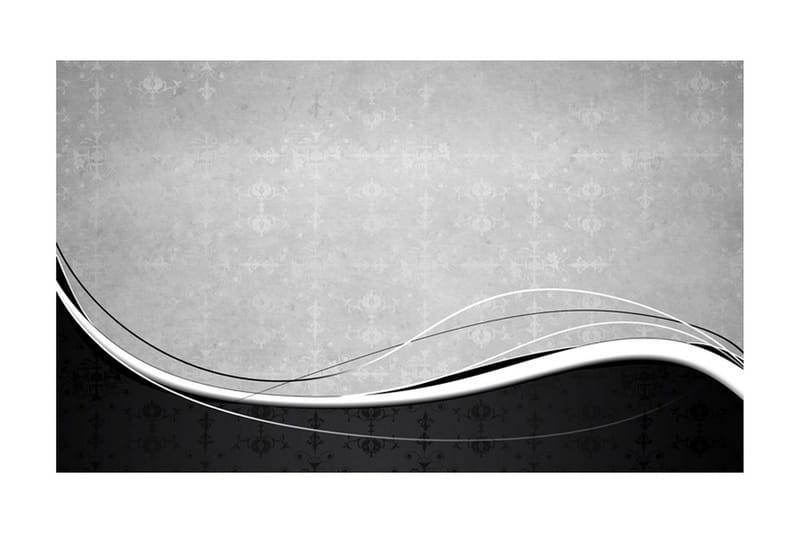 Fototapet Svarthvite Bølger Vintage 450x270 - Artgeist sp. z o. o. - Innredning - Veggdekorasjon - Tapeter - Fototapeter