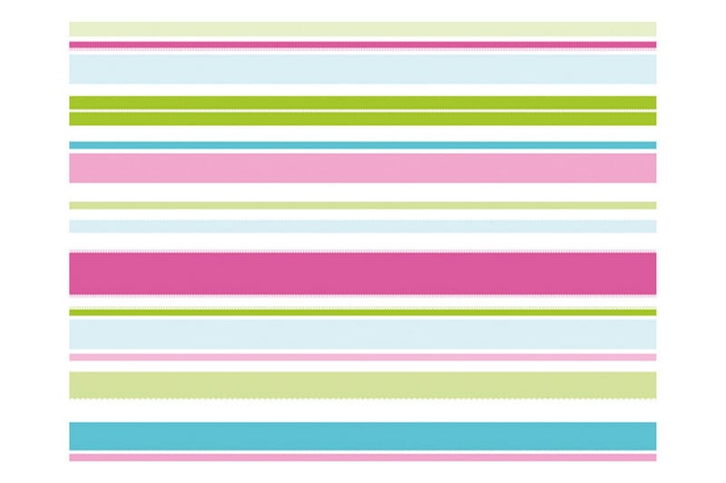 Fototapet Sweet Stripes 200x154 - Artgeist sp. z o. o. - Innredning - Veggdekorasjon - Tapeter - Fototapeter