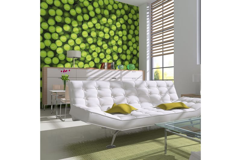 Fototapet Tennis balls Background 250x193 - Artgeist sp. z o. o. - Innredning - Veggdekorasjon - Tapeter - Fototapeter