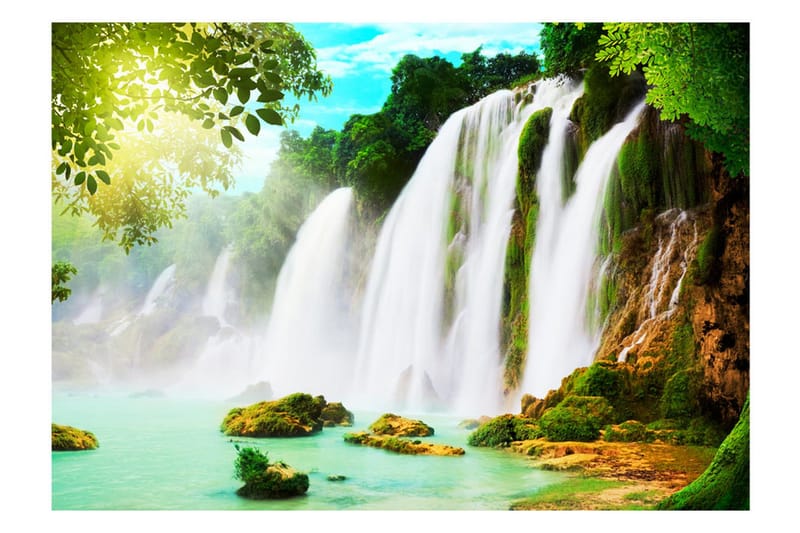Fototapet The Beauty Of Nature Waterfall 200x140 - Artgeist sp. z o. o. - Innredning - Veggdekorasjon - Tapeter - Fototapeter