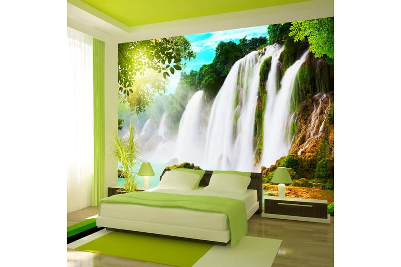 Fototapet The Beauty Of Nature Waterfall 350x245 - Artgeist sp. z o. o. - Innredning - Veggdekorasjon - Tapeter - Fototapeter