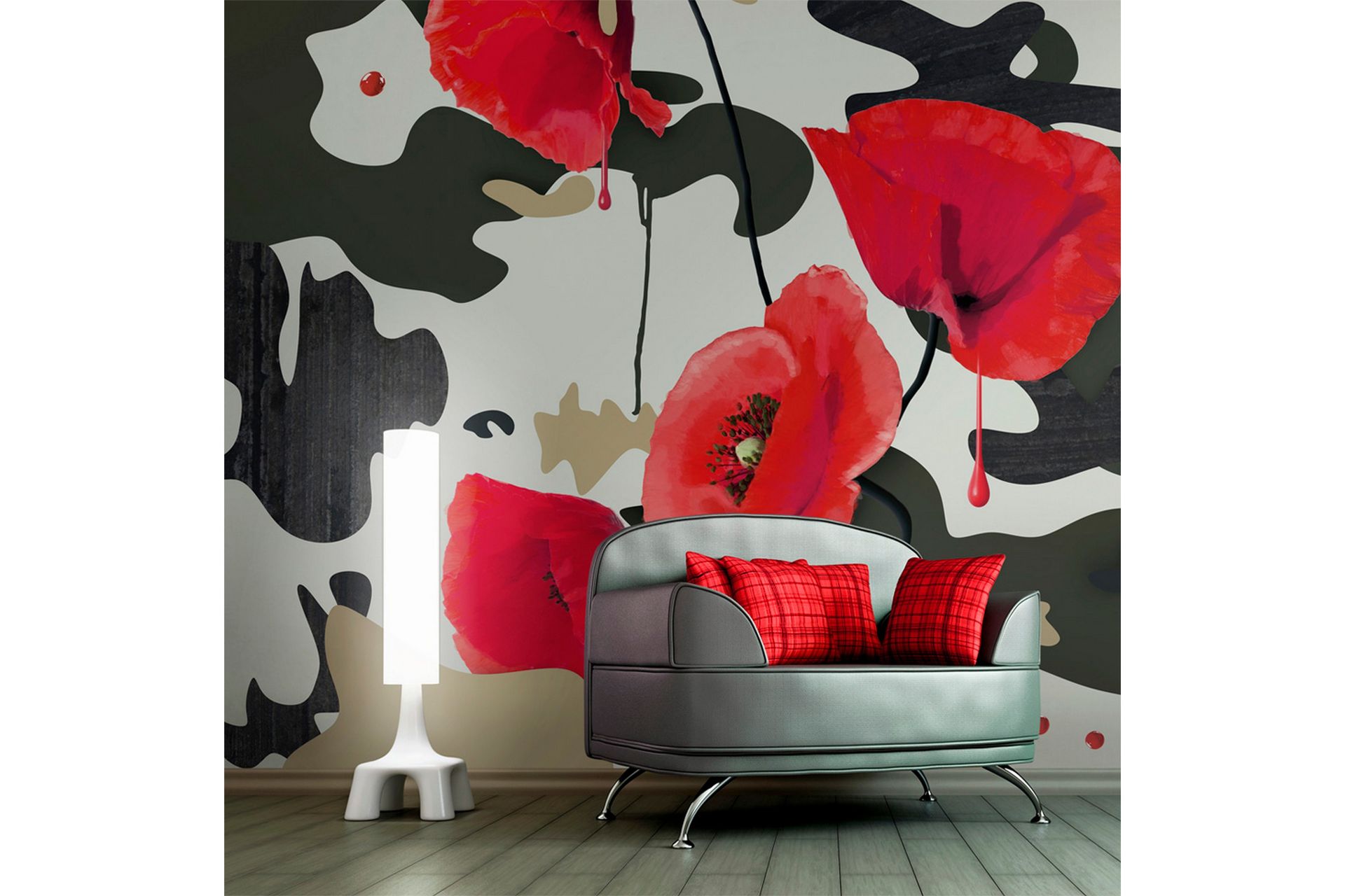Fototapet The Flowers Of War 350x270 - Artgeist sp. z o. o. - Innredning - Veggdekorasjon - Tapeter - Fototapeter