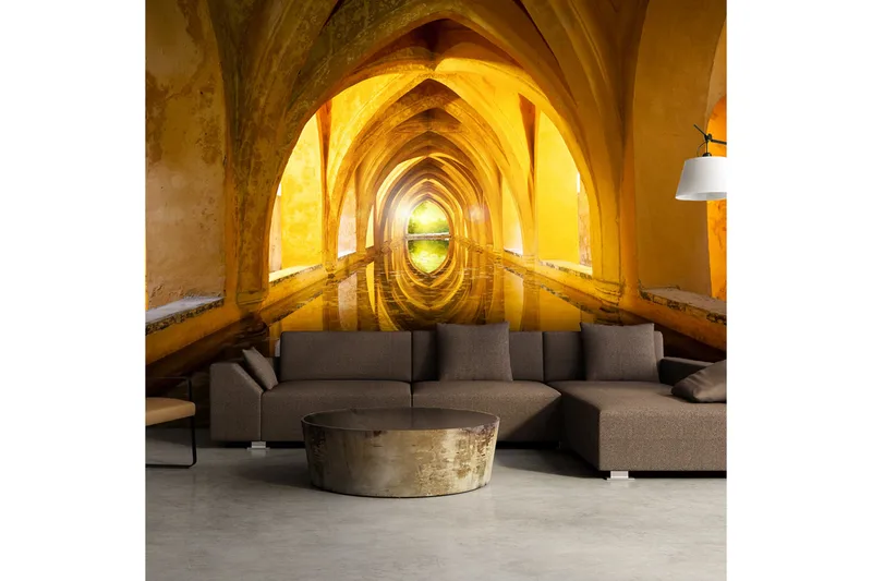 Fototapet The Golden Corridor 300x210, Artgeist sp. z o. o.