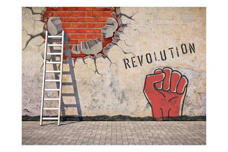 Fototapet The Invisible Hand Of The Revolution 250x193 - Artgeist sp. z o. o. - Innredning - Veggdekorasjon - Tapeter - Fototapeter