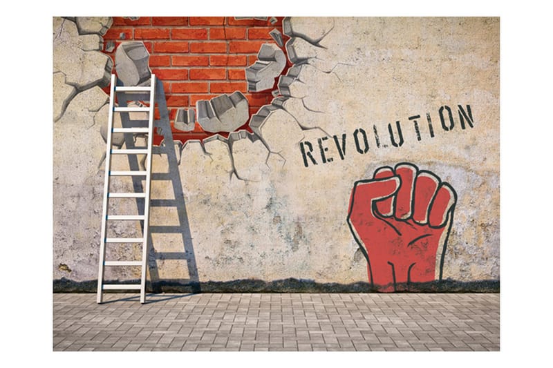Fototapet The Invisible Hand Of The Revolution 350x270 - Artgeist sp. z o. o. - Innredning - Veggdekorasjon - Tapeter - Fototapeter