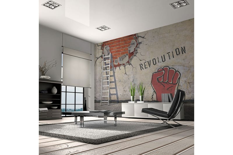Fototapet The Invisible Hand Of The Revolution 350x270 - Artgeist sp. z o. o. - Innredning - Veggdekorasjon - Tapeter - Fototapeter