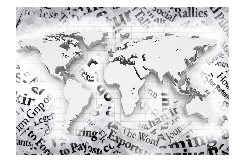 Fototapet The World Of Newspapers 150x105 - Finnes i flere størrelser - Innredning - Veggdekorasjon - Tapeter - Fototapeter
