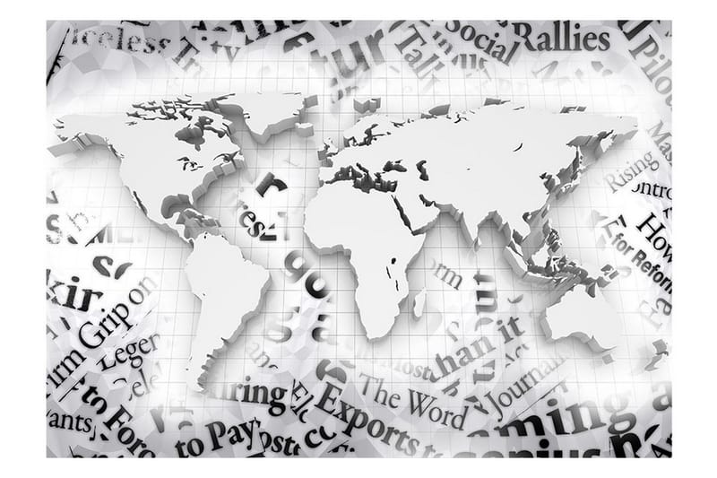 Fototapet The World Of Newspapers 350x245 - Artgeist sp. z o. o. - Innredning - Veggdekorasjon - Tapeter - Fototapeter