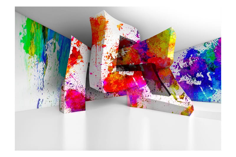 Fototapet Three-Dimensional Shapes 350x245 - Artgeist sp. z o. o. - Innredning - Veggdekorasjon - Tapeter - Fototapeter