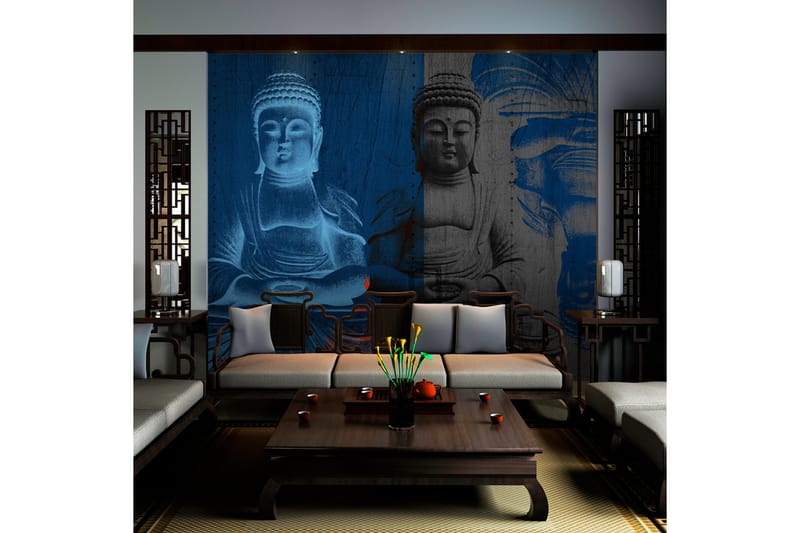 Fototapet Three Incarnations By Buddha 200x154 - Artgeist sp. z o. o. - Innredning - Veggdekorasjon - Tapeter - Fototapeter