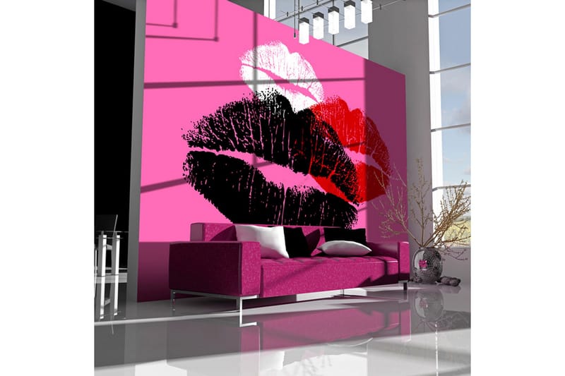 Fototapet Three Kisses 250x193 - Artgeist sp. z o. o. - Innredning - Veggdekorasjon - Tapeter - Fototapeter