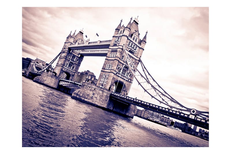Fototapet Tower Bridge 400x309 - Artgeist sp. z o. o. - Innredning - Veggdekorasjon - Tapeter - Fototapeter