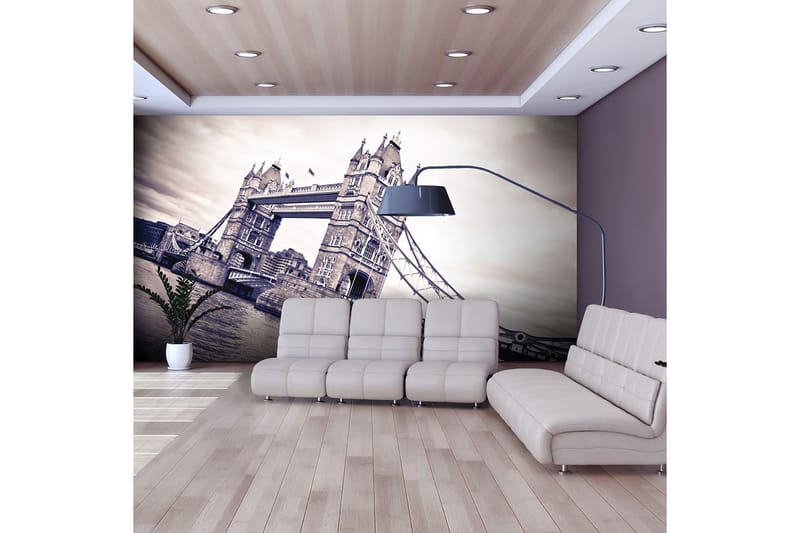 Fototapet Tower Bridge 400x309 - Artgeist sp. z o. o. - Innredning - Veggdekorasjon - Tapeter - Fototapeter