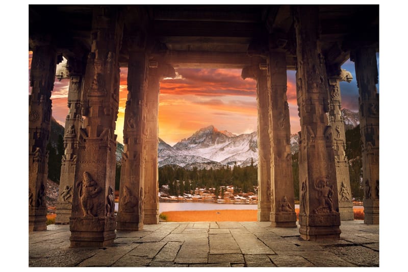 Fototapet Trail Of Rocky Temples 400x309 - Artgeist sp. z o. o. - Innredning - Veggdekorasjon - Tapeter - Fototapeter