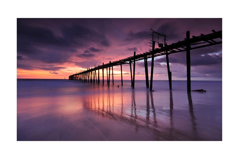 Fototapet Trebrygge 450x270 - Artgeist sp. z o. o. - Innredning - Veggdekorasjon - Tapeter - Fototapeter