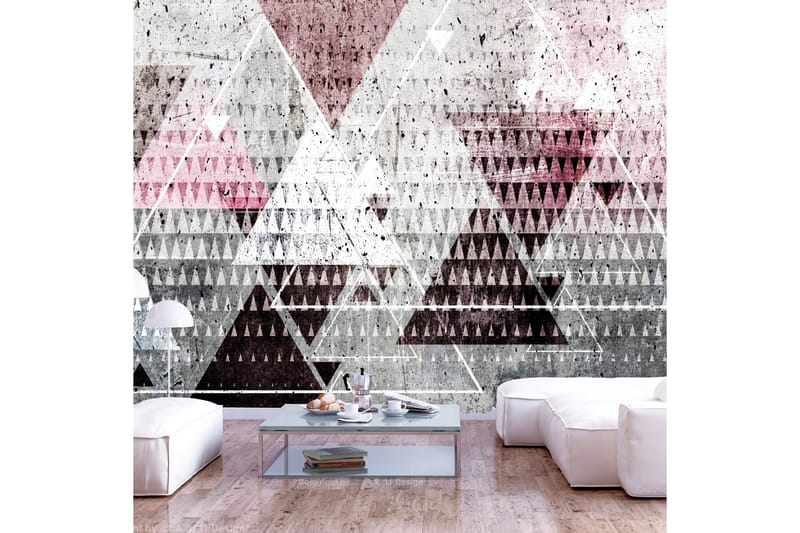 Fototapet Triangles 250x175 - Finnes i flere størrelser - Innredning - Veggdekorasjon - Tapeter - Fototapeter