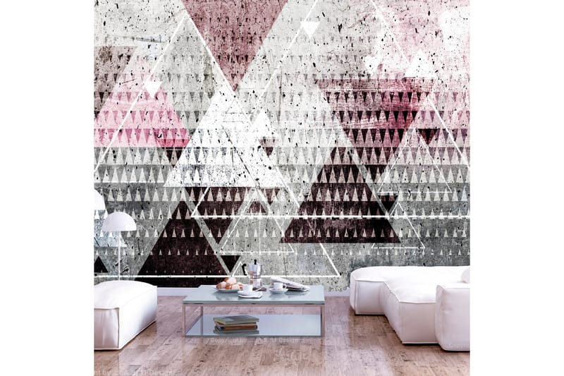 Fototapet Triangles 250x175 - Innredning - Veggdekorasjon - Tapeter - Fototapeter
