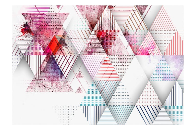 Fototapet Triangular World 400x280 - Artgeist sp. z o. o. - Innredning - Veggdekorasjon - Tapeter - Fototapeter