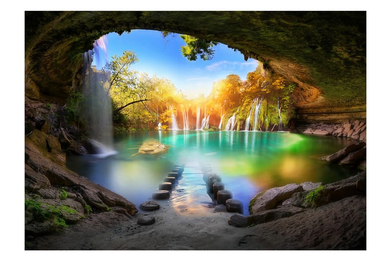 Fototapet Turquoise Lake 300x210, Artgeist sp. z o. o.