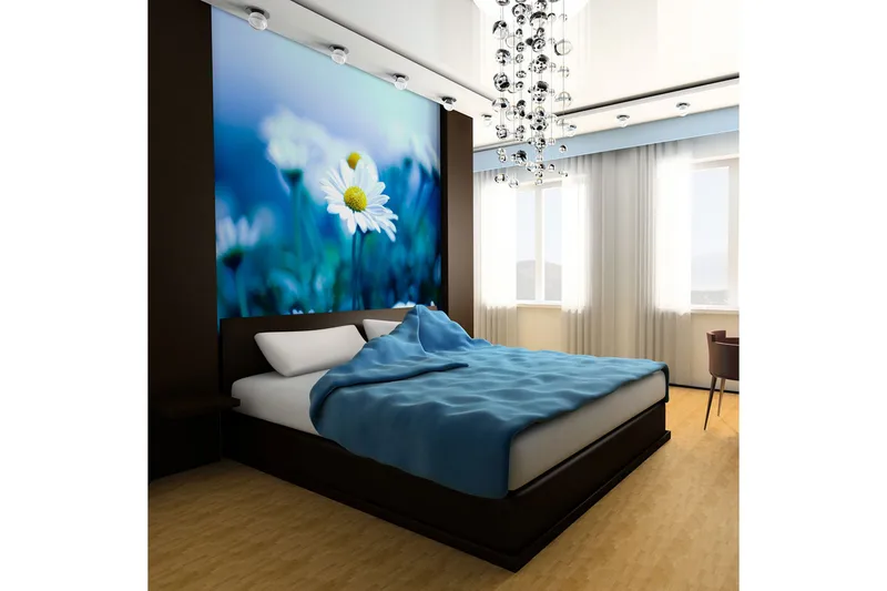 Fototapet Tusenfryd på En Blå Eng 250x193, Artgeist sp. z o. o.