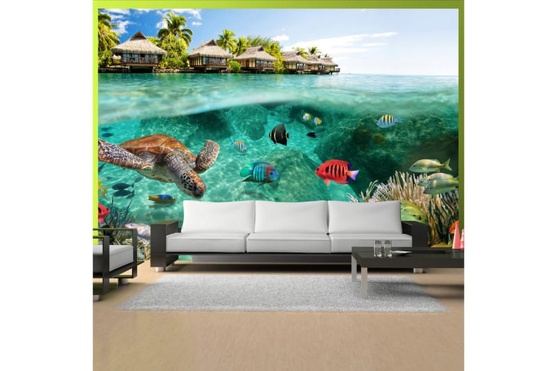 Fototapet Under The Surface Of Water 200x140 - Artgeist sp. z o. o. - Innredning - Veggdekorasjon - Tapeter - Fototapeter