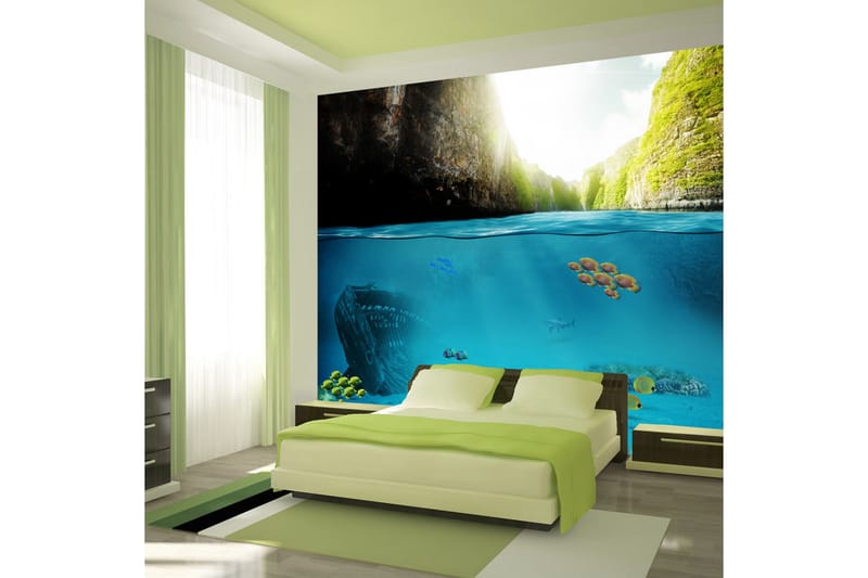 Fototapet Under The Waterline 400x280 - Artgeist sp. z o. o. - Innredning - Veggdekorasjon - Tapeter - Fototapeter