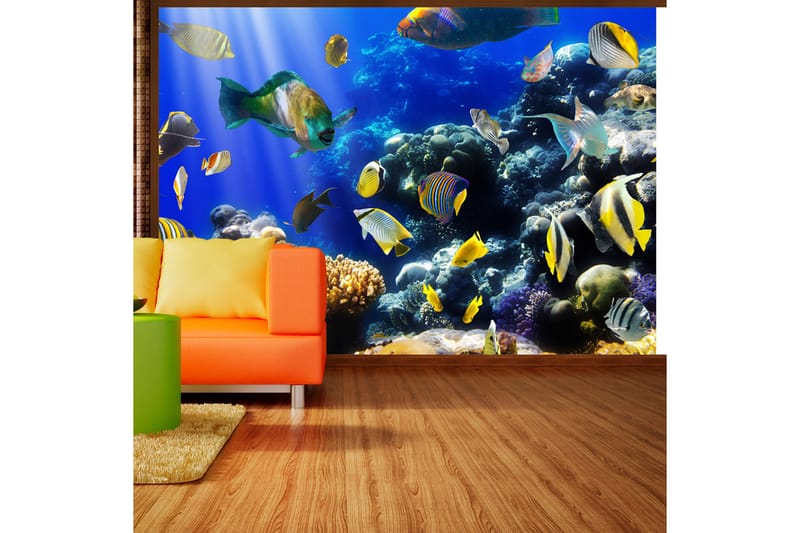 Fototapet Underwater Adventure 300x210 - Artgeist sp. z o. o. - Innredning - Veggdekorasjon - Tapeter - Fototapeter