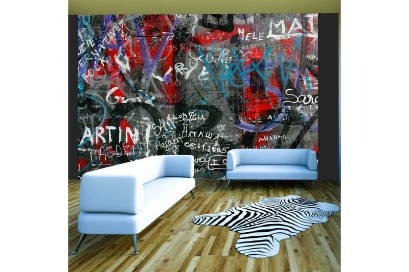 Fototapet Urban Graffiti 200x154 - Artgeist sp. z o. o. - Innredning - Veggdekorasjon - Tapeter - Fototapeter