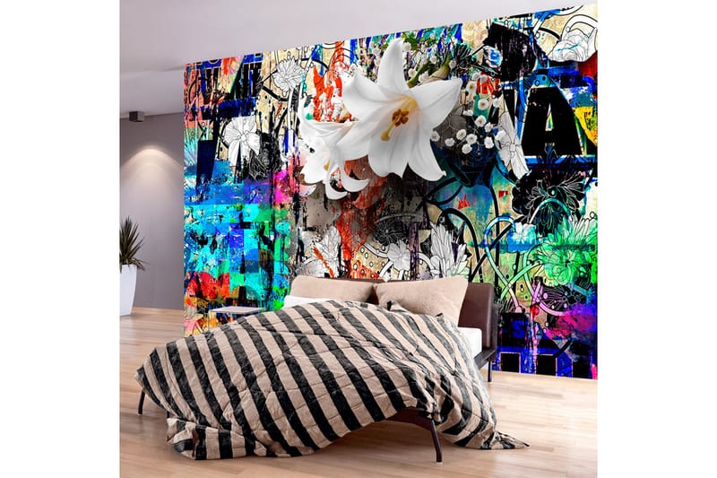 Fototapet Urban Lily 250x175 - Innredning - Veggdekorasjon - Tapeter - Fototapeter