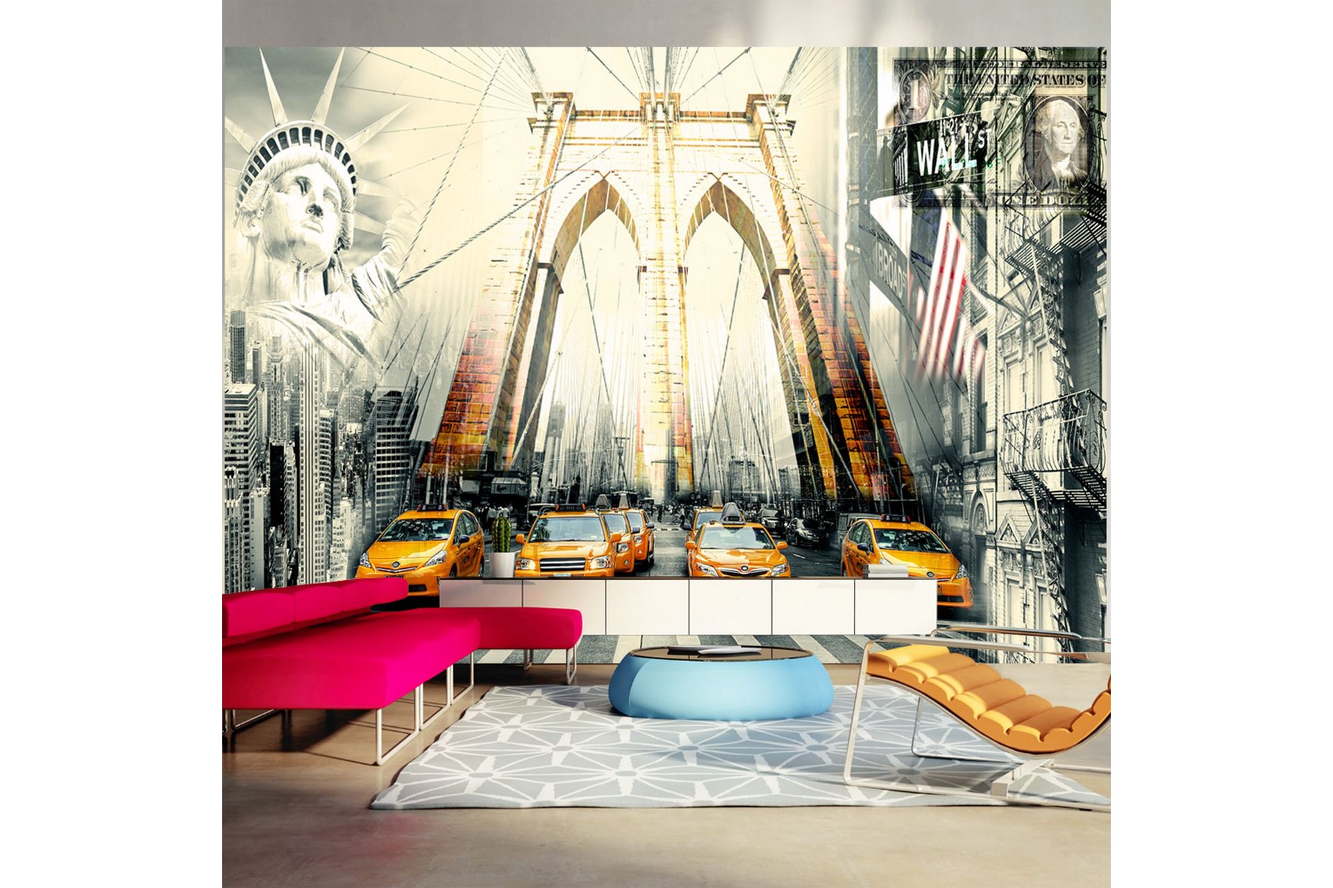 Fototapet Urban Living 400x280 - Artgeist sp. z o. o. - Innredning - Veggdekorasjon - Tapeter - Fototapeter