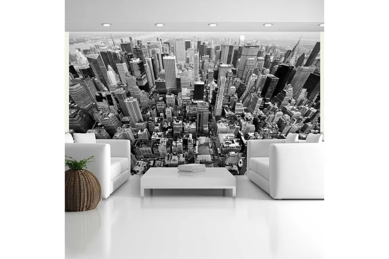 Fototapet Usa New York Svart Og Hvit 450x270 - Artgeist sp. z o. o. - Innredning - Veggdekorasjon - Tapeter - Fototapeter