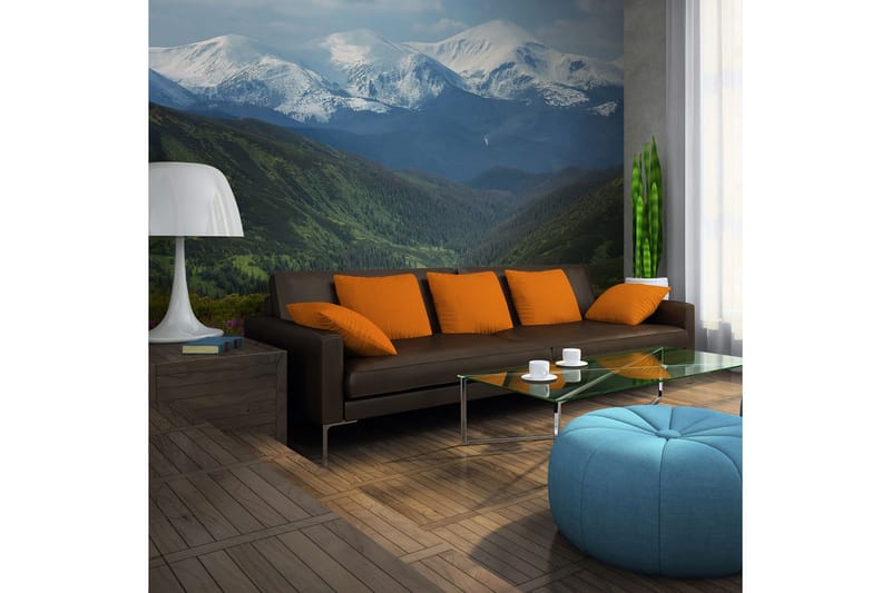Fototapet Vår Fjelllandskap 350x270 - Artgeist sp. z o. o. - Innredning - Veggdekorasjon - Tapeter - Fototapeter