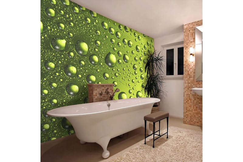 Fototapet Vanndråper På Ølflaske 300x231 - Artgeist sp. z o. o. - Innredning - Veggdekorasjon - Tapeter - Fototapeter