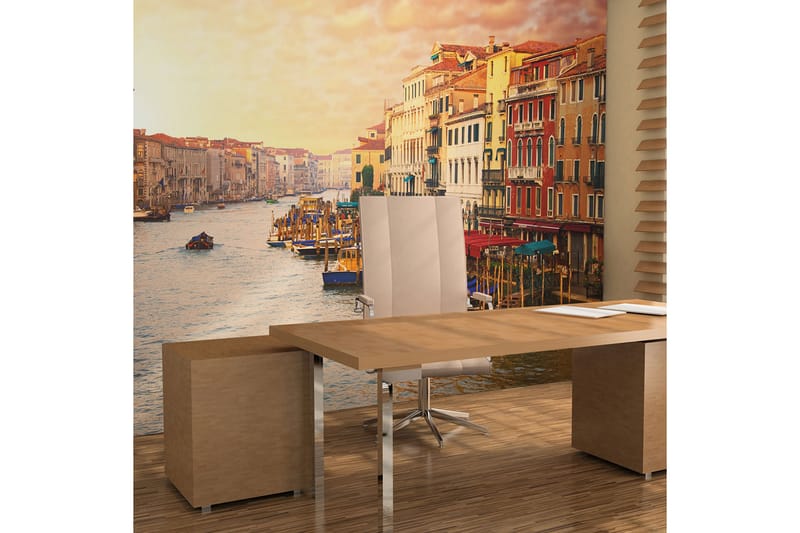 Fototapet Venezia Den Fargeglade Byen På Vannet 350x270 - Artgeist sp. z o. o. - Innredning - Veggdekorasjon - Tapeter - Fototapeter