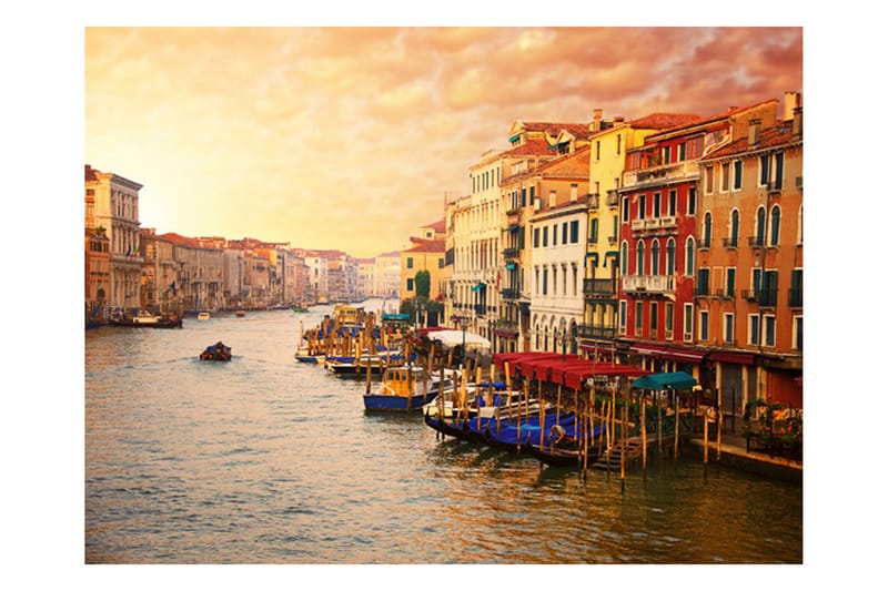 Fototapet Venezia Den Fargeglade Byen På Vannet 350x270 - Artgeist sp. z o. o. - Innredning - Veggdekorasjon - Tapeter - Fototapeter
