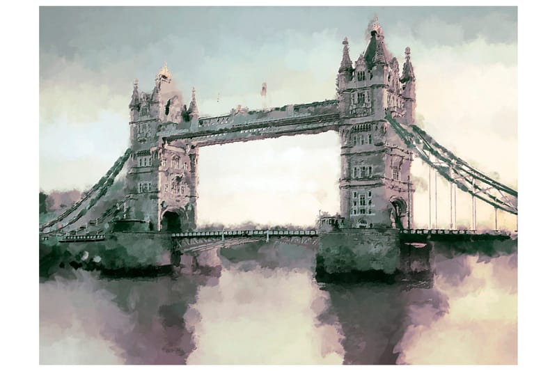 Fototapet Victorian Tower Bridge 350x270 - Artgeist sp. z o. o. - Innredning - Veggdekorasjon - Tapeter - Fototapeter