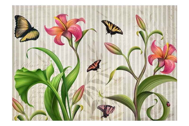 Fototapet Vintage Meadow 150x105 - Artgeist sp. z o. o. - Innredning - Veggdekorasjon - Tapeter - Fototapeter