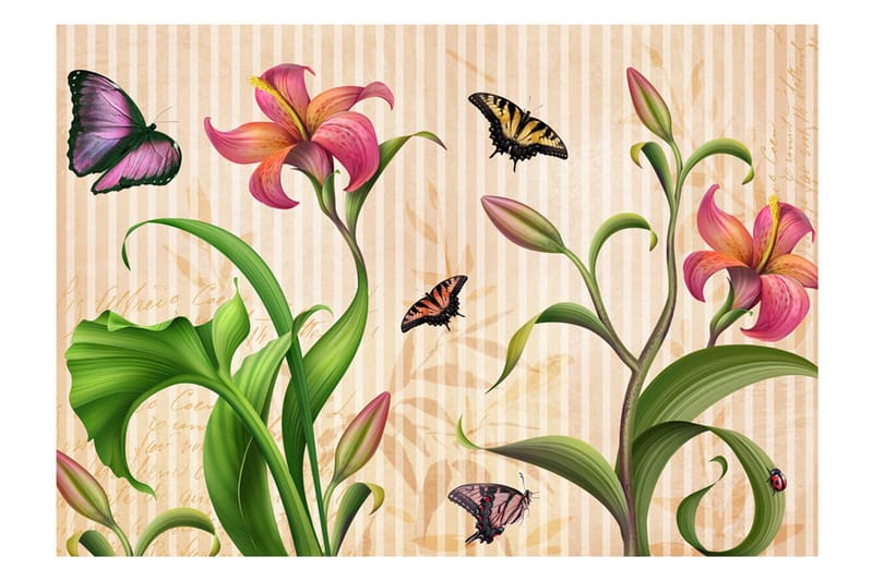 Fototapet Vintage Spring 200x140 - Artgeist sp. z o. o. - Innredning - Veggdekorasjon - Tapeter - Fototapeter